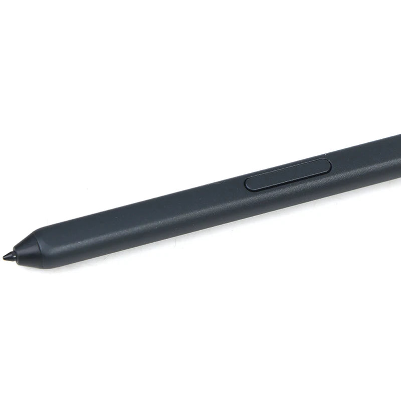 Stylusshop black S21 Ultra S-Pen replacement with button and fine tip on white background