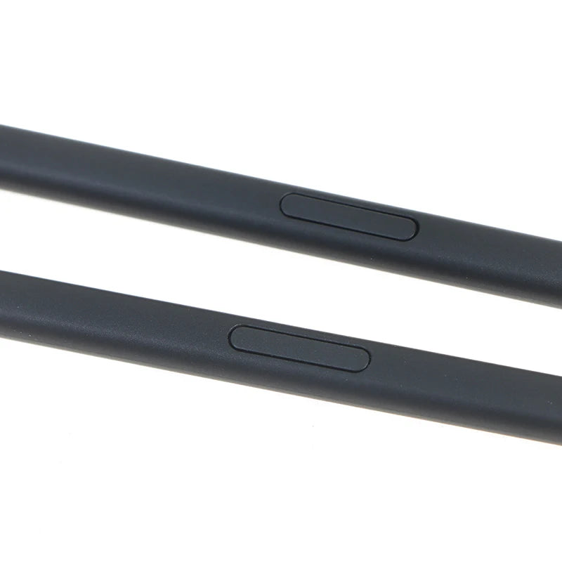 Stylusshop black S21 Ultra S-Pen replacement showing slim design and button detail