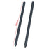 Stylusshop S21 Ultra S-Pen replacement in black showing two pens with measurement for length
