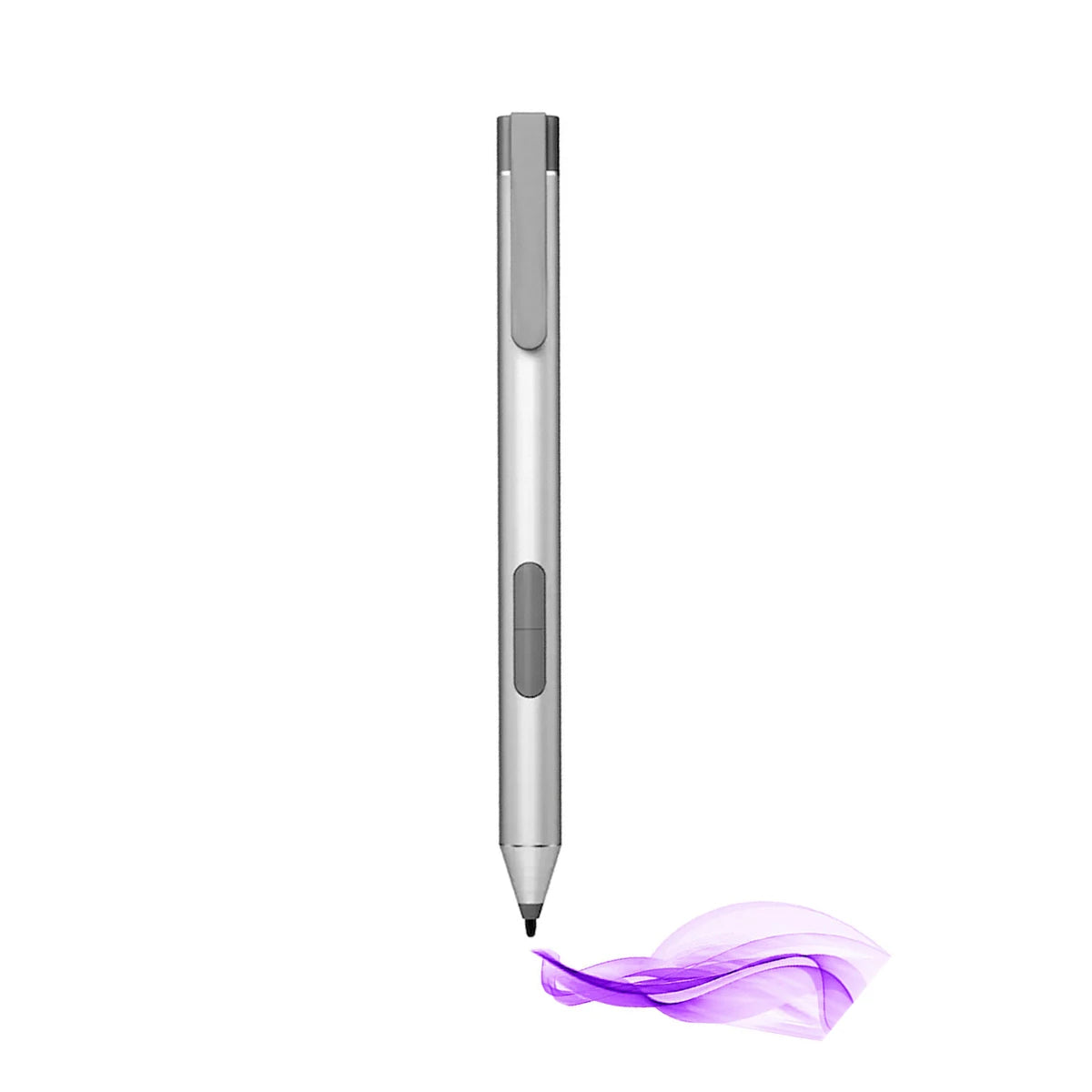 Silver HP EliteBook stylus with precision tip for accurate writing and drawing on touchscreen devices