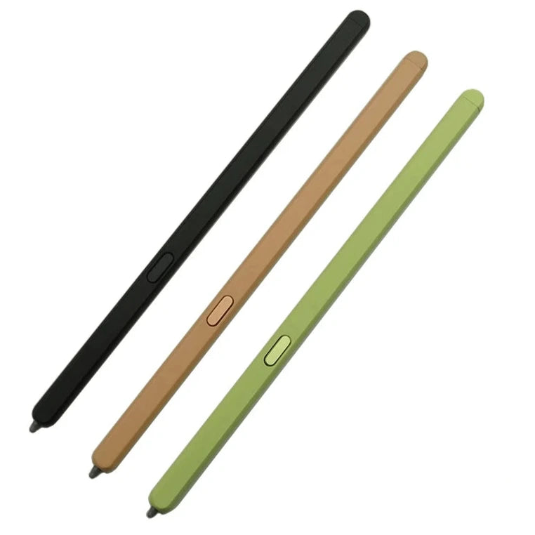 Samsung Galaxy Z Fold 5 S Pen in Black, Brown, and Green with ergonomic design for precision use