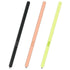 Samsung Galaxy Z Fold 5 S Pen trio in black, peach, and lime green for precise note-taking